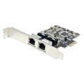Syba Dual Port Gigabit Ethernet Network PCI e Controller Card with up to 2 RJ45 LAN Connections SY-PEX24028